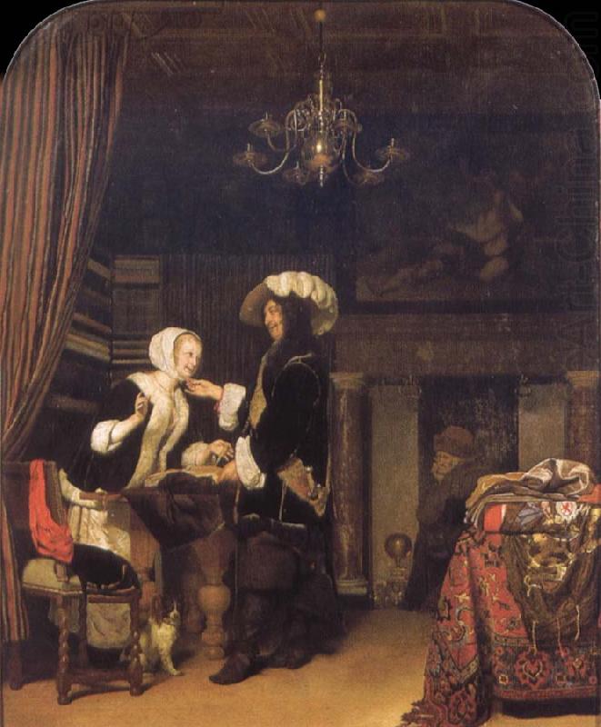 Frans van Mieris The Gentleman in the shop china oil painting image